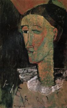 阿米地奧 莫迪裡阿尼 Pierrot (Self Portrait as Pierrot)